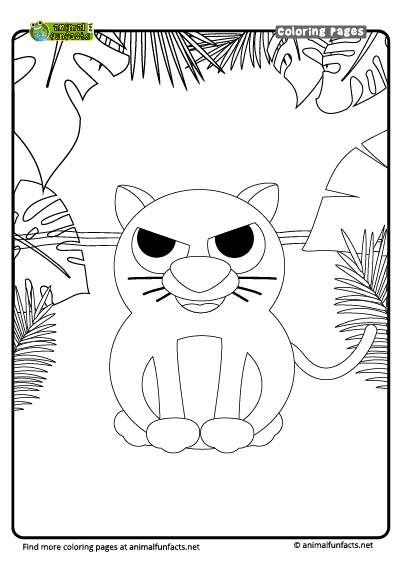Download Coloring Page - Cougar