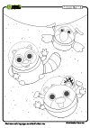 Coloring Page Astronauts