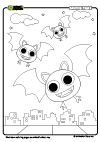 Coloring Page Bat