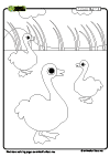Coloring Page Goose
