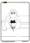 Coloring Page Orangutan Videogame