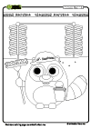 Coloring Page Raccoon