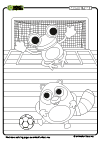 Coloring Page Soccer